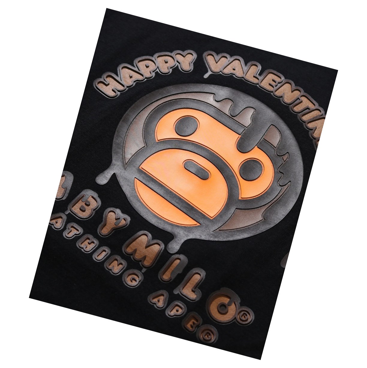 Black A BATHING APE Valentine Chocolate Baby Tee Short Sleeve Women's T Shirts | UE7086341