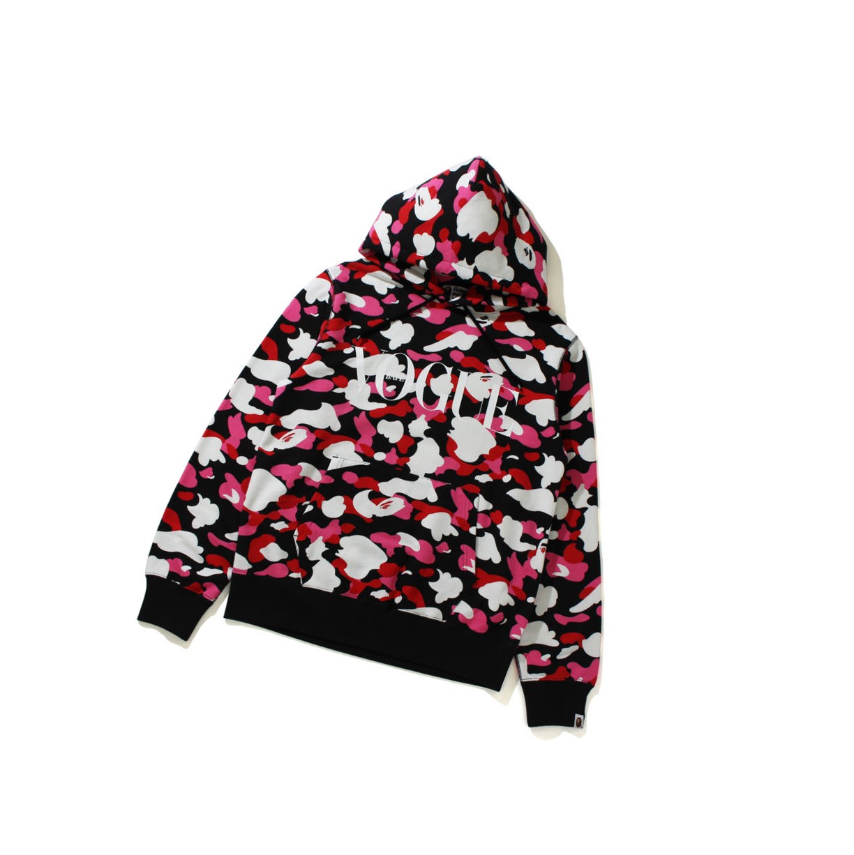 Black A BATHING APE X Vogue Pullover Women\'s Hoodie | TN2945163