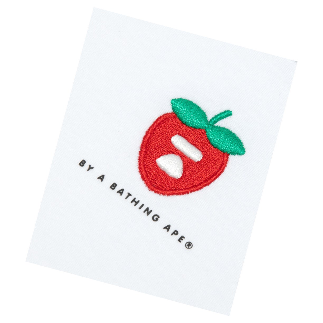 Bleached White A BATHING APE Logo Berry Tee Short Sleeve Women's T Shirts | LE5183209