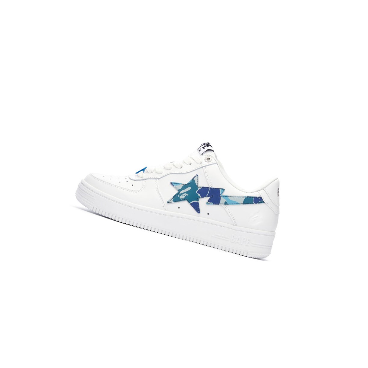 Blue A BATHING APE Bape Sta™ White / Abc Camo Low Women's Sneakers | IX5301628