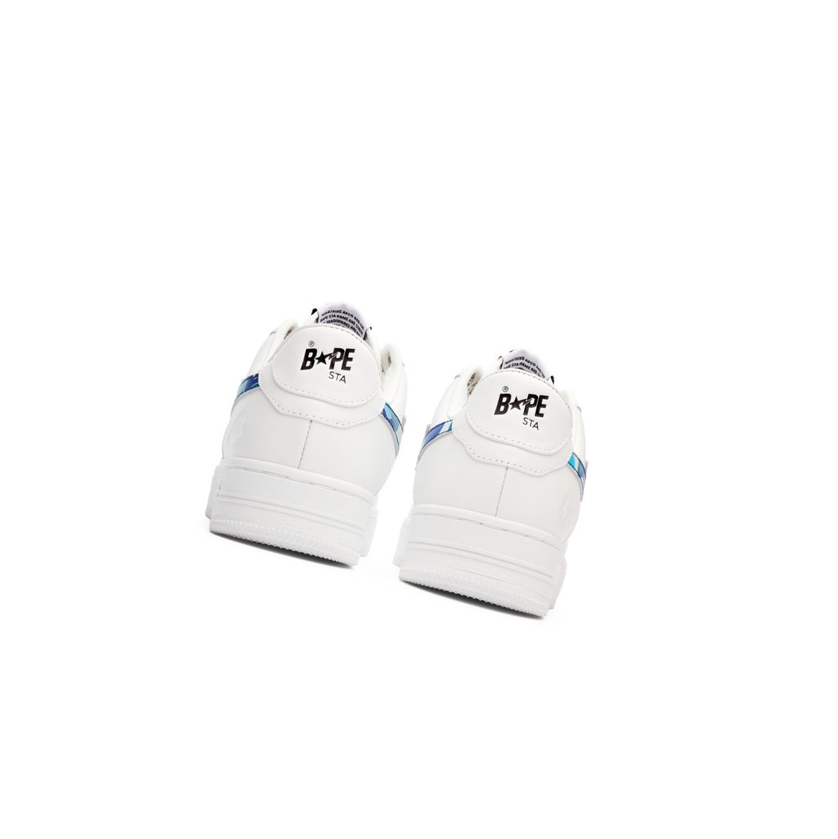 Blue A BATHING APE Bape Sta™ White / Abc Camo Low Women's Sneakers | IX5301628