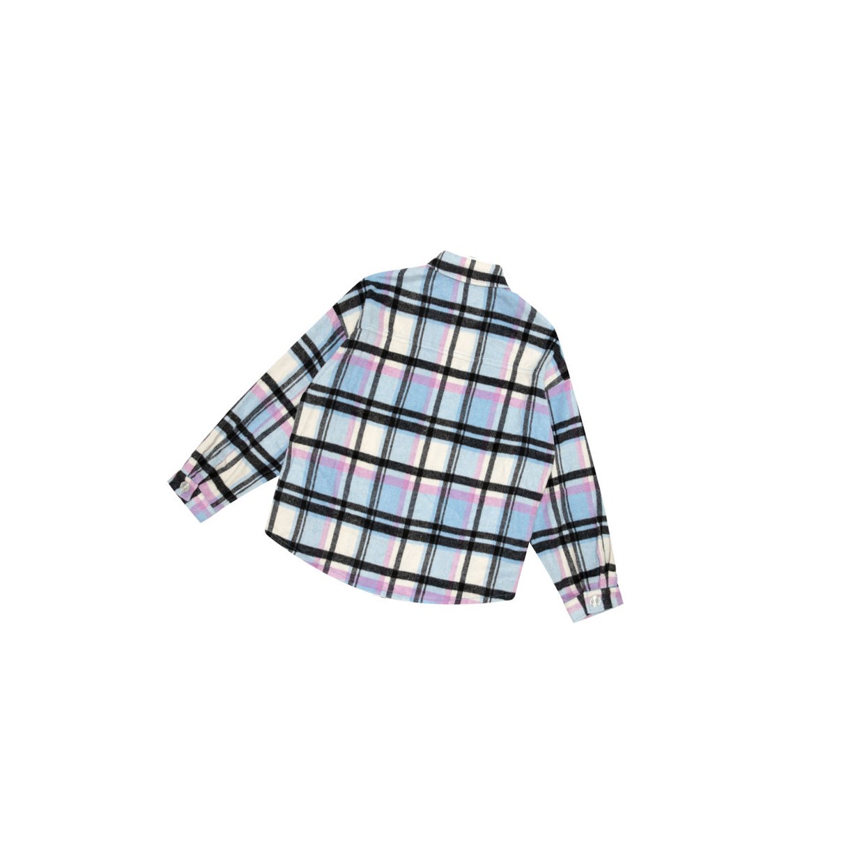 Blue A BATHING APE Checked Long Sleeve Women's Shirts | VE6521409