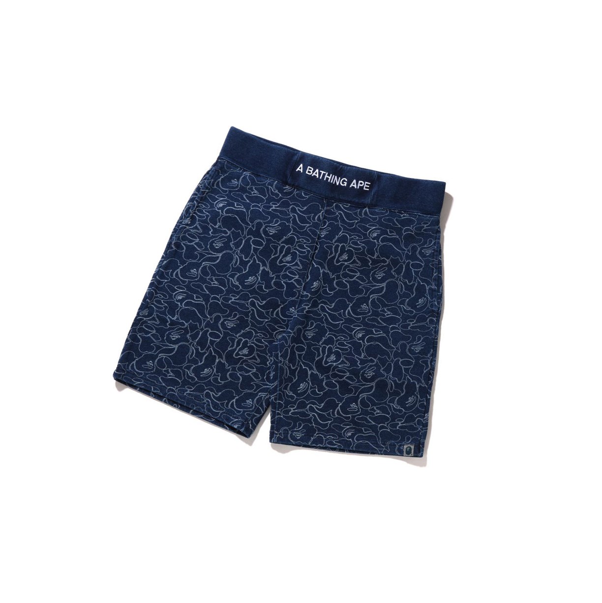 Blue A BATHING APE Line Abc Camo Sweat Men\'s Shorts | EN4690527