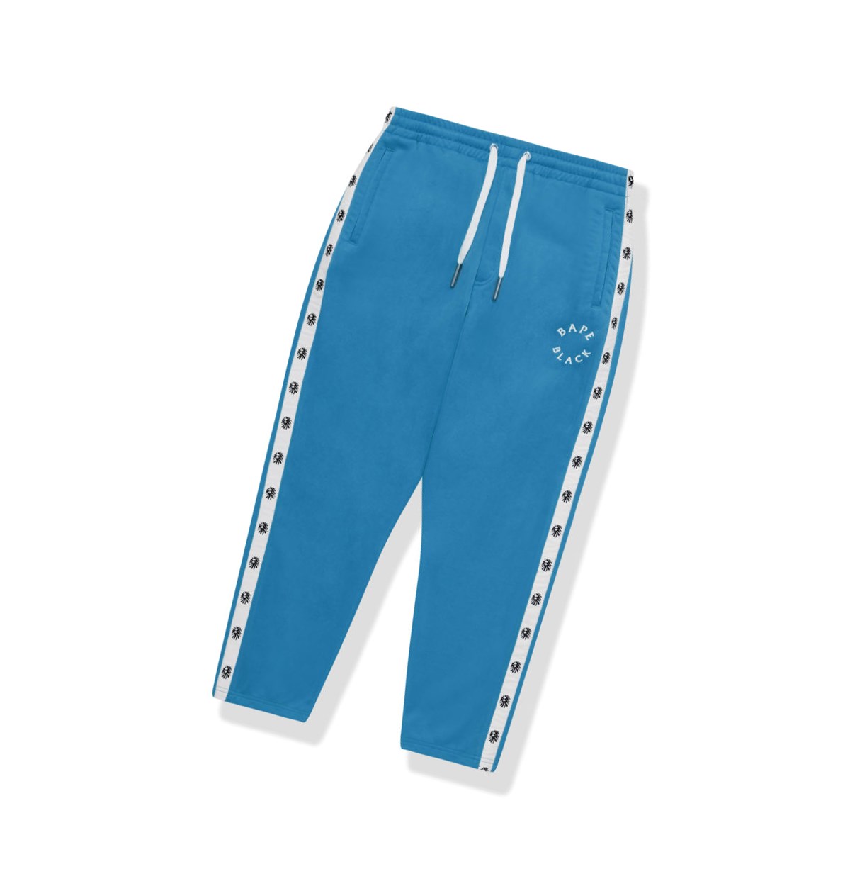 Blue A BATHING APE Logo Track Long Men\'s Pants | LO9162854