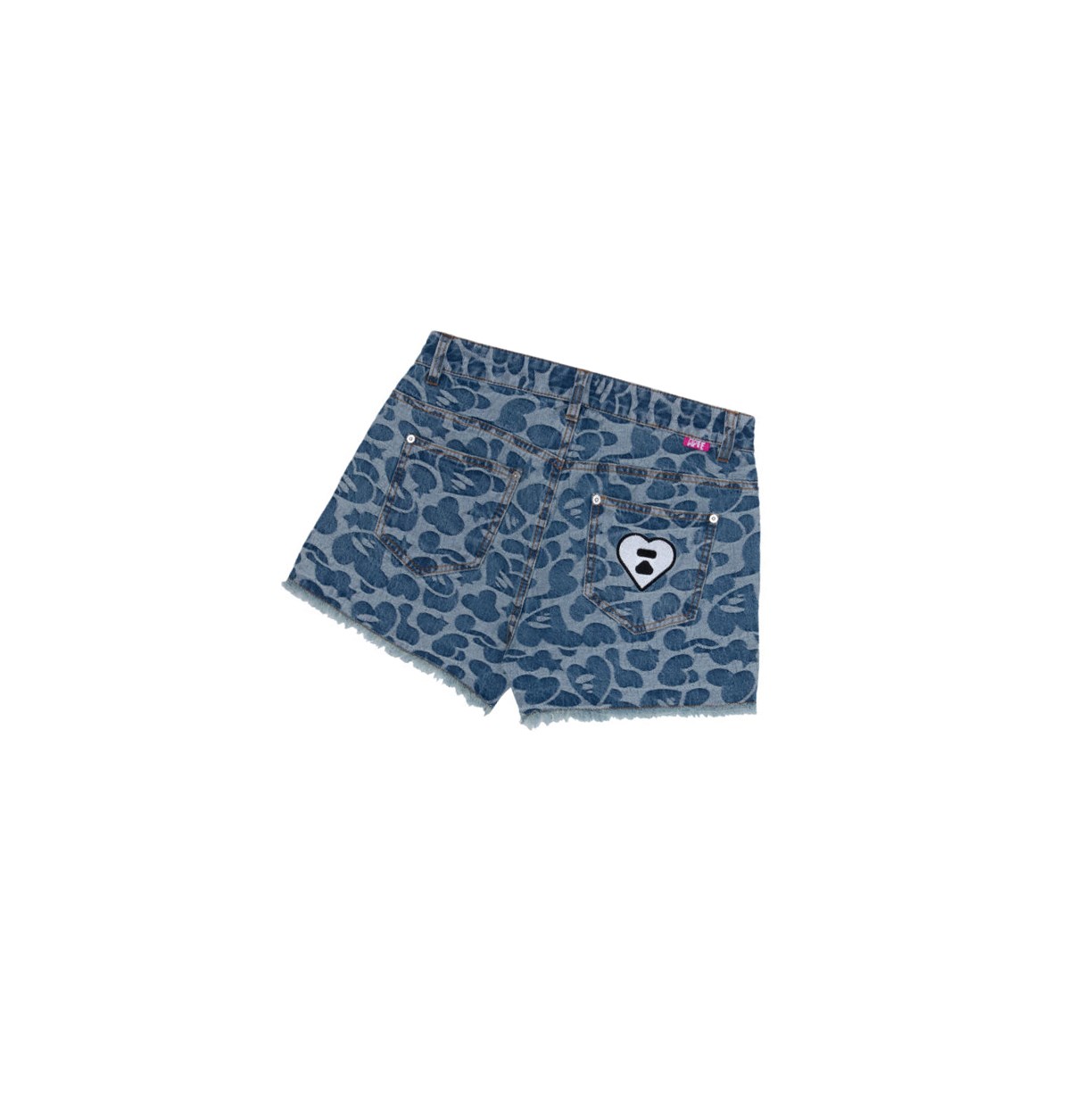 Denim A BATHING APE Graphic Denim Women's Shorts | EK5162897