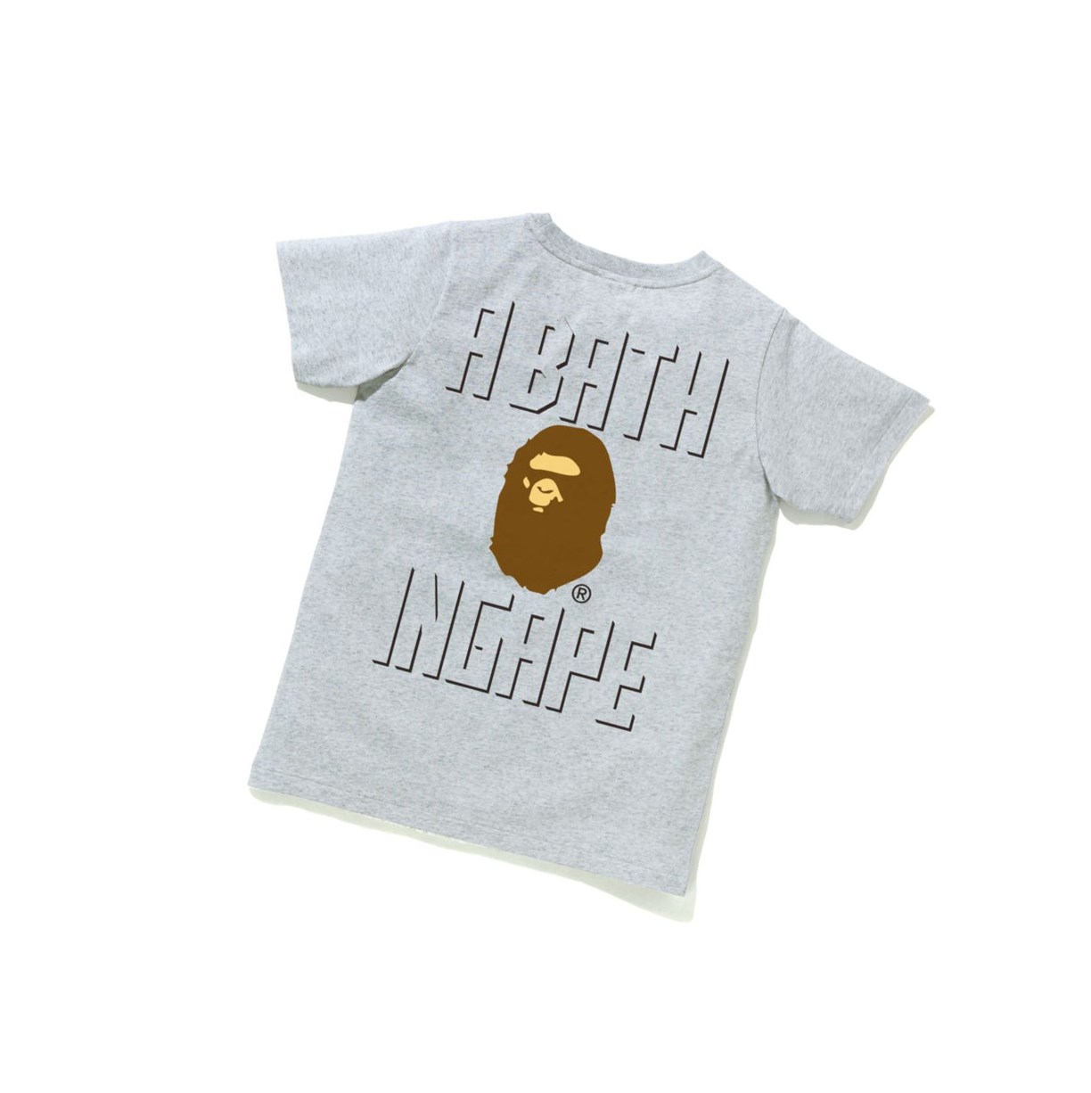 Grey A BATHING APE Ape Head One Point Tee #2 Short Sleeve Women's T Shirts | RK4067895