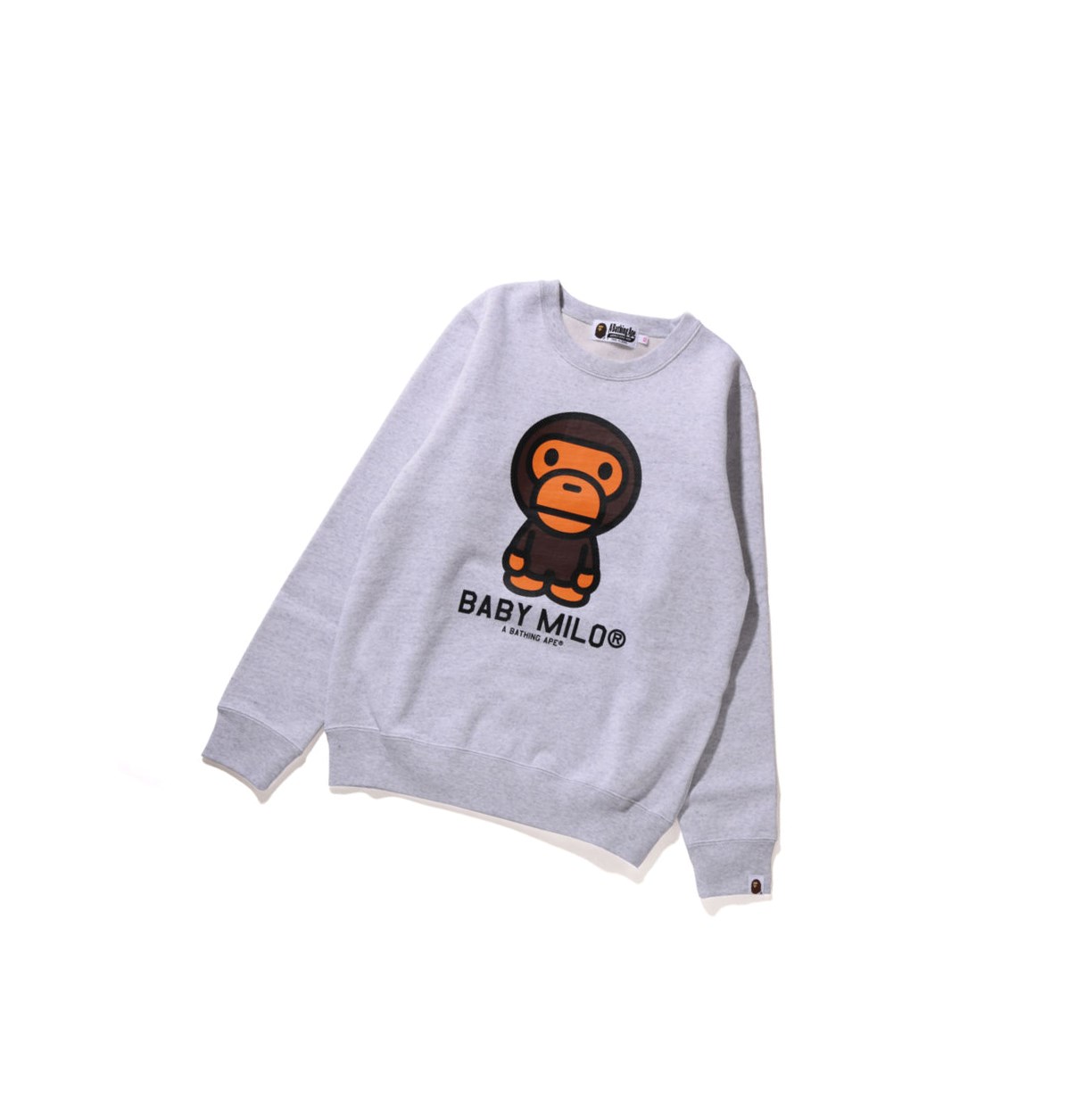 Grey A BATHING APE Baby Milo Crewneck Women\'s Sweatshirts | KM9842076