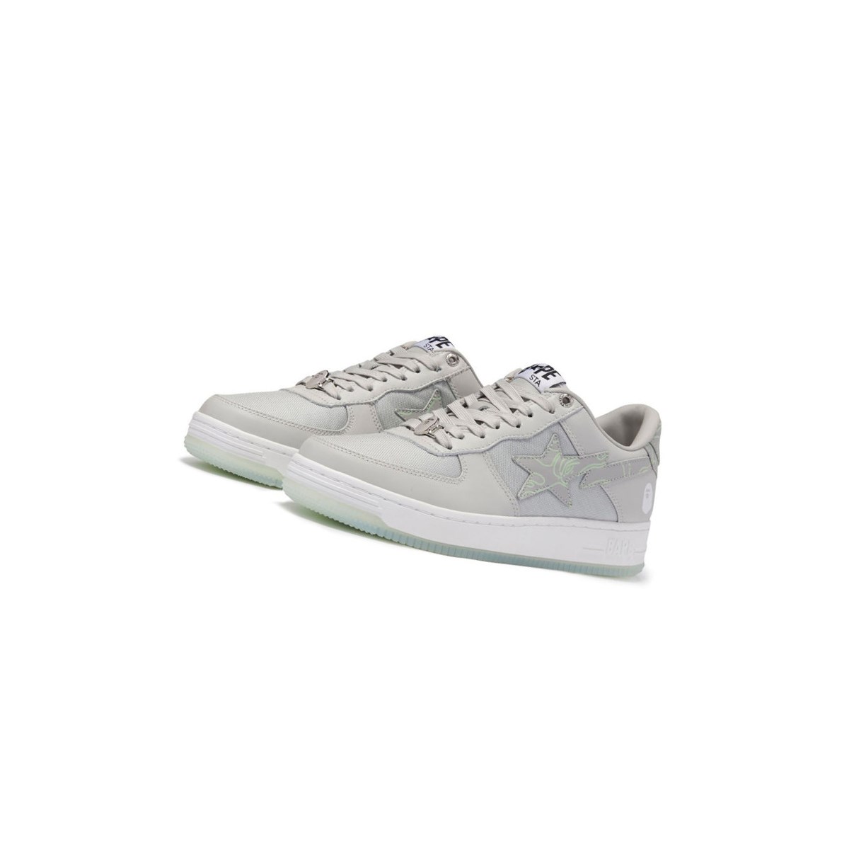 Grey A BATHING APE Bape Sta #1 M2 Low Men\'s Sneakers | YF6183497