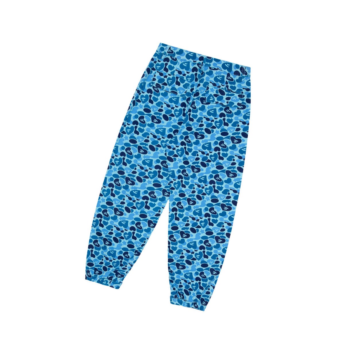 Light Blue A BATHING APE Printed Cargo Long Women's Pants | DB5361084