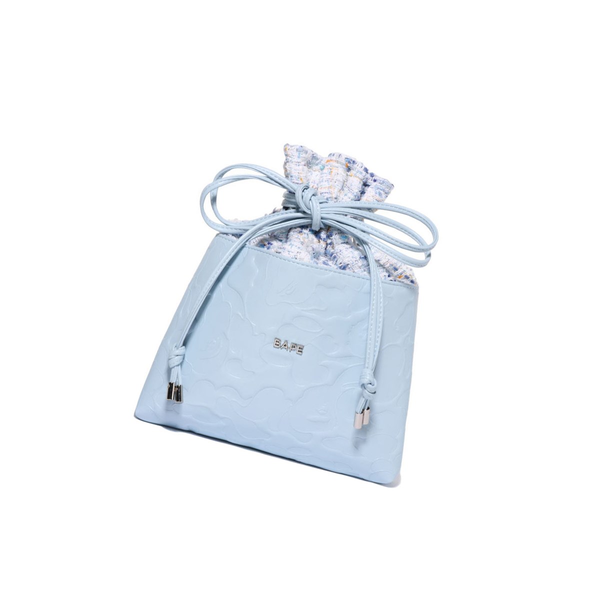 Light Blue A BATHING APE Solid Camo Drawstring Women\'s Backpacks | KM7128504