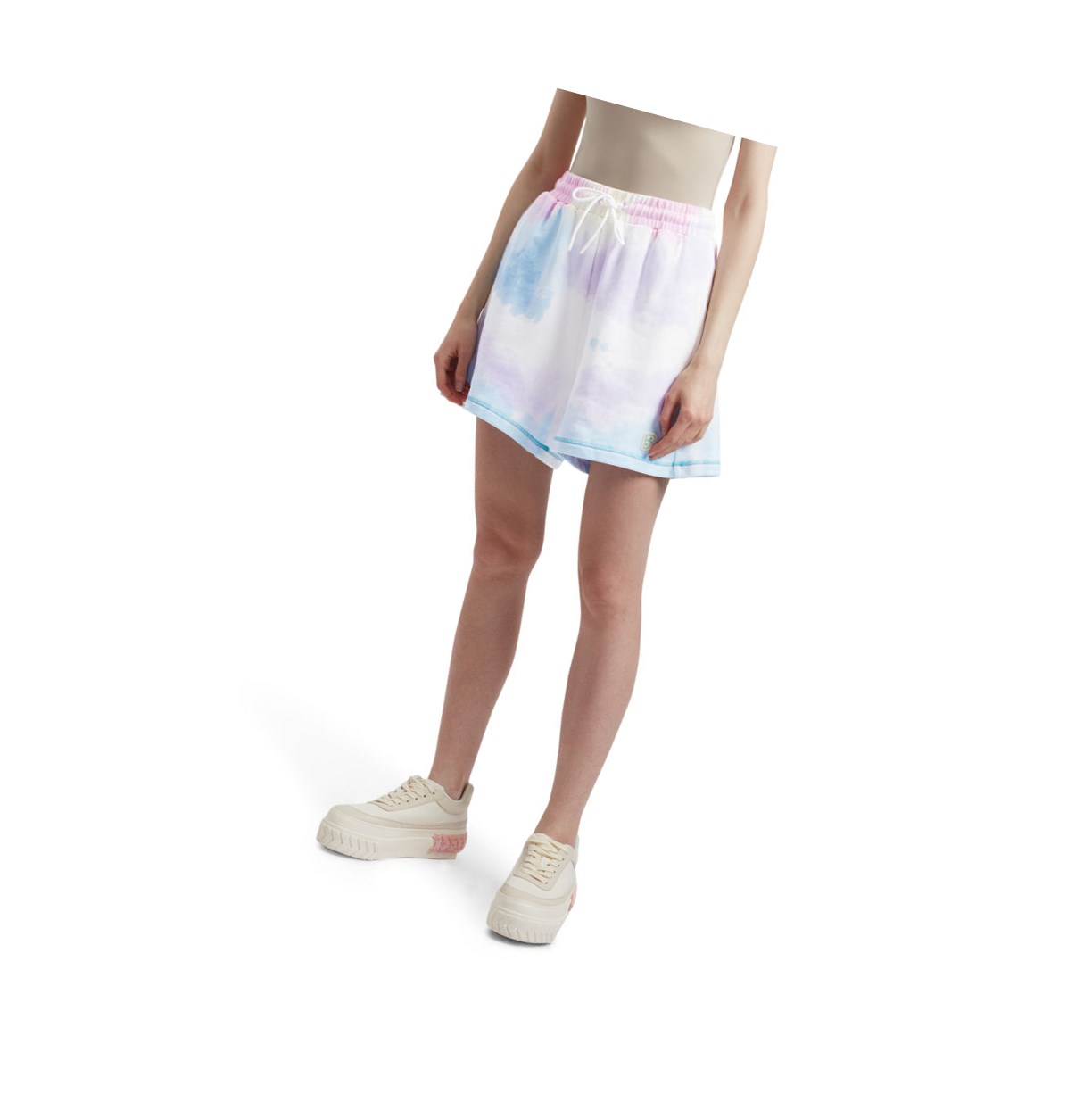 Light Blue A BATHING APE Tie-dye Women's Shorts | WG4018326