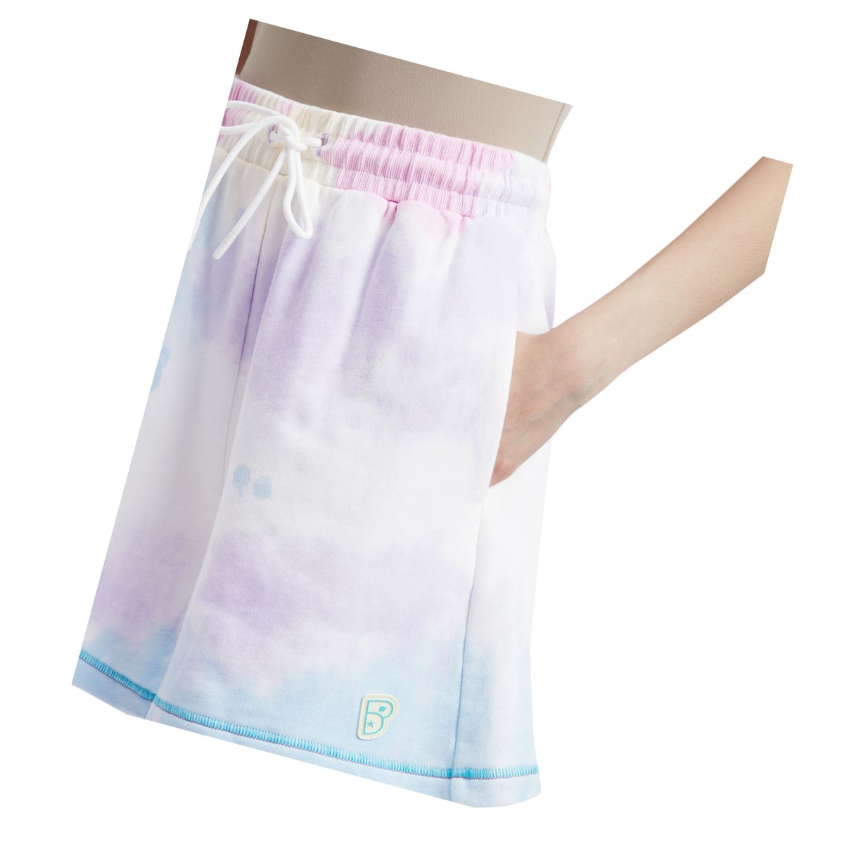 Light Blue A BATHING APE Tie-dye Women's Shorts | WG4018326