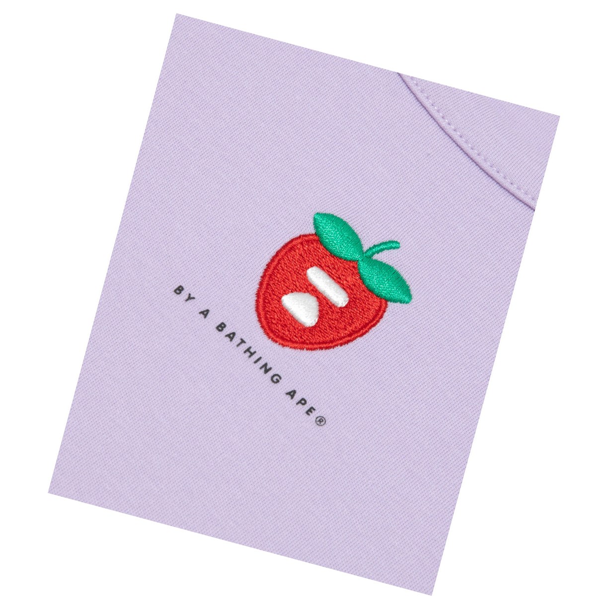 Lilac A BATHING APE Logo Berry Tee Short Sleeve Women's T Shirts | HR7514628