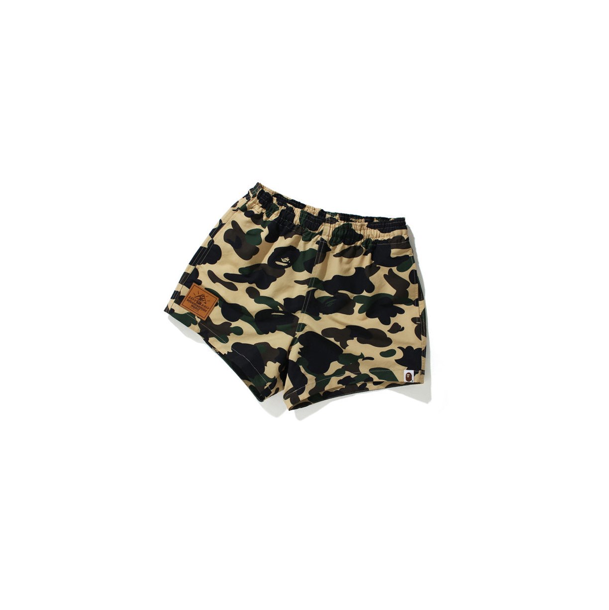 Mellow Yellow A BATHING APE 1st Camo Women\'s Shorts | FE7628301