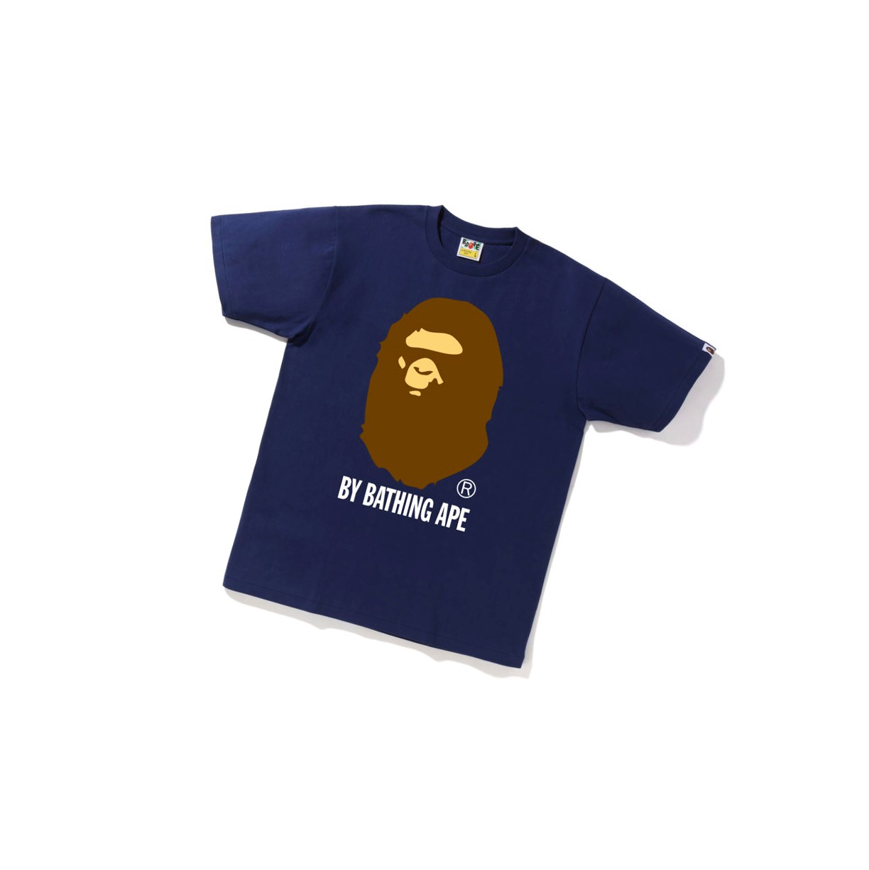 Navy Blue A BATHING APE By Bathing Ape Tee Short Sleeve Men\'s T Shirts | ML9581460