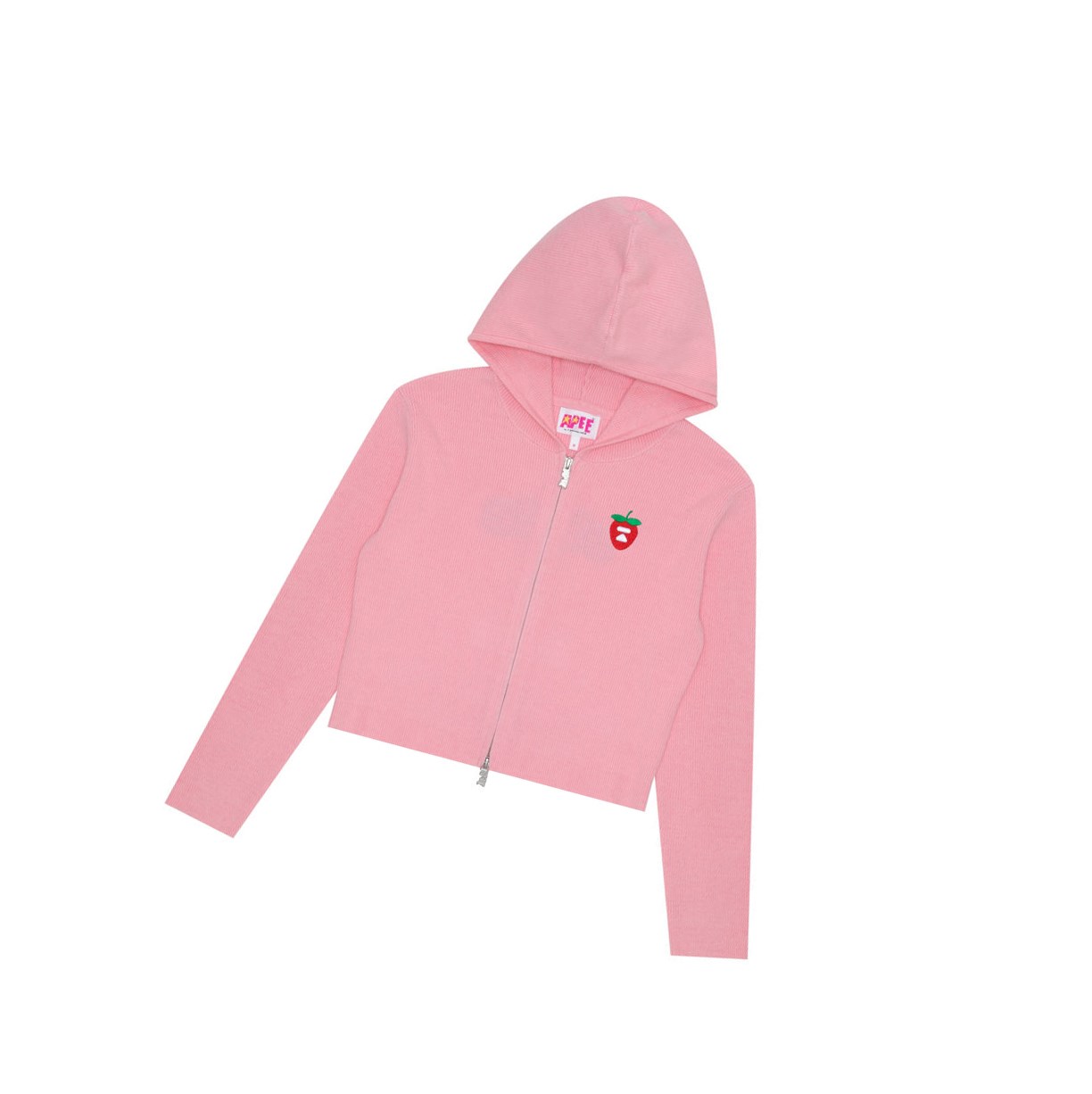 Pale Pink A BATHING APE Hooded Cardigan Cardigan Women\'s Cardigan | DT0713946