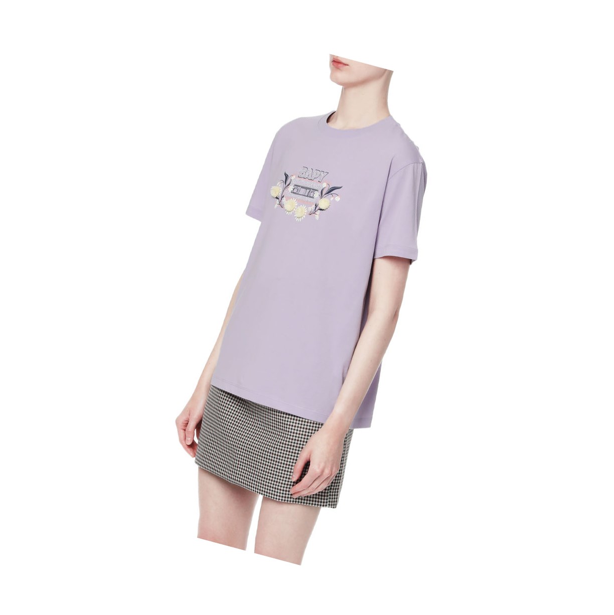 Pastel Lilac A BATHING APE Embellished Tee Short Sleeve Women's T Shirts | WH7531409