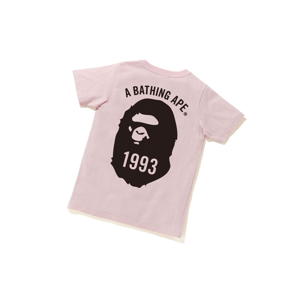 Pink A BATHING APE Ape Head One Point Tee #4 Short Sleeve Women's T Shirts | MH7351896