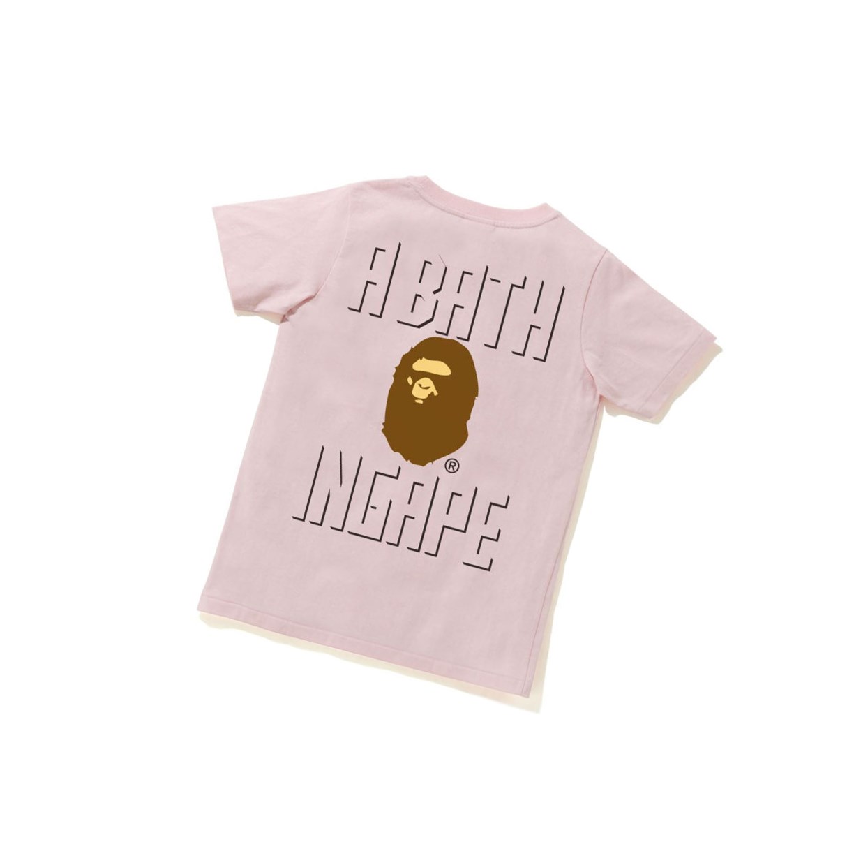 Pink A BATHING APE Ape Head One Point Tee #2 Short Sleeve Women's T Shirts | SL3017495