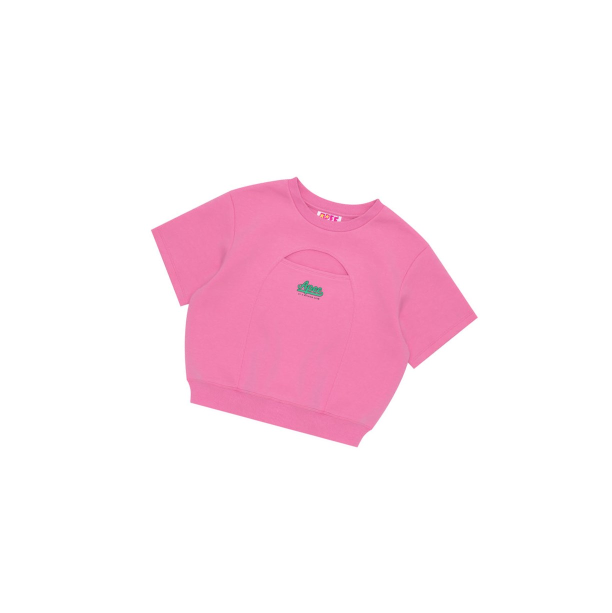 Pink A BATHING APE Cropped Logo Women\'s Sweatshirts | YT6307814