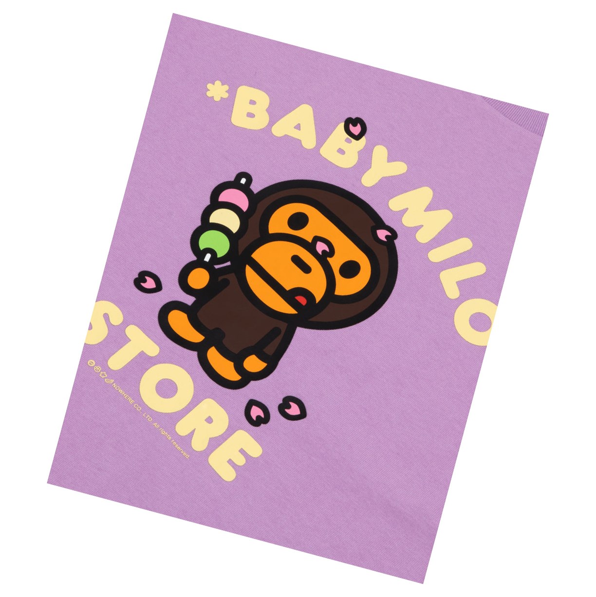 Purple A BATHING APE Baby Milo Boxy Fit Tee Short Sleeve Women's T Shirts | GP6508739