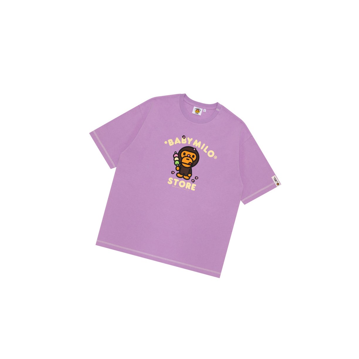 Purple A BATHING APE Baby Milo Boxy Fit Tee Short Sleeve Women\'s T Shirts | GP6508739