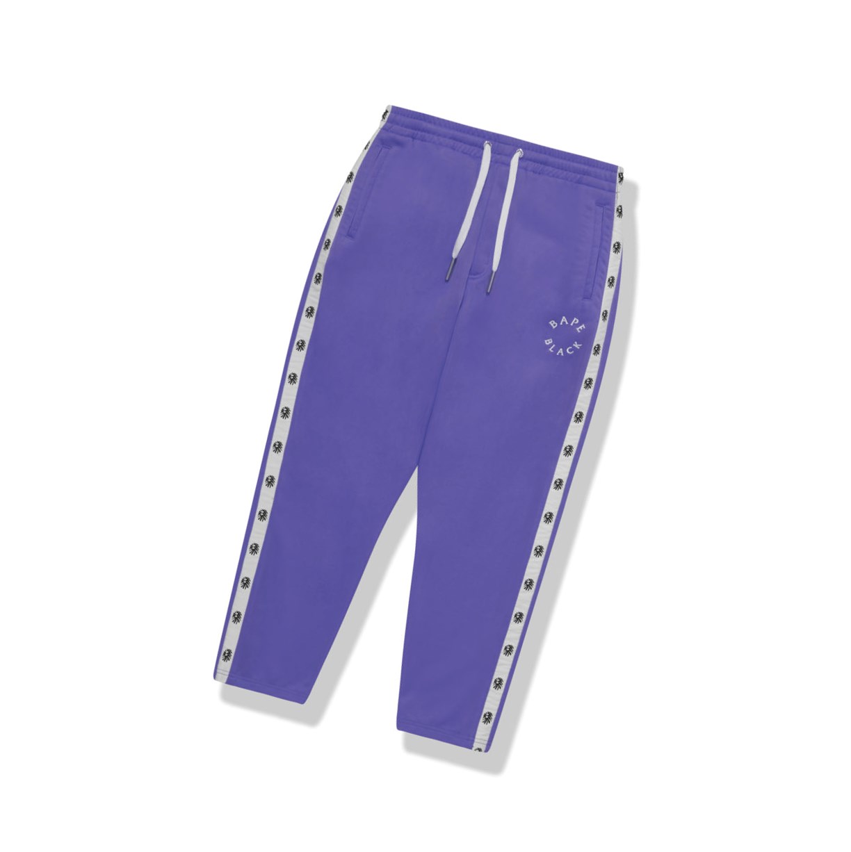 Purple A BATHING APE Logo Track Long Men\'s Pants | JL6103859