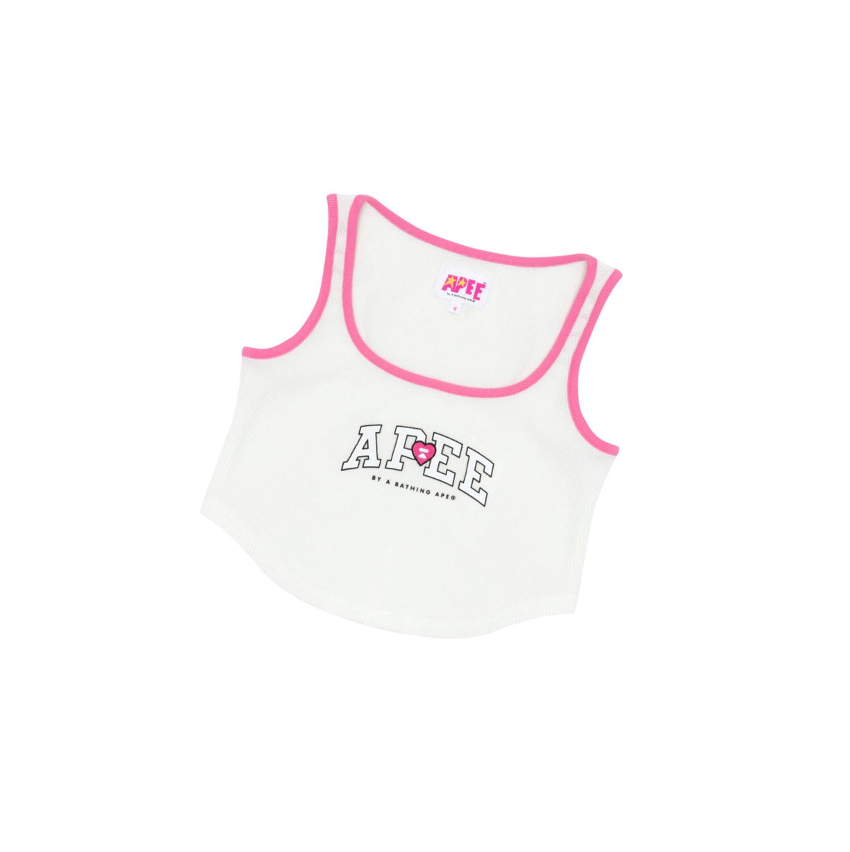 Wall White A BATHING APE Graphic Women\'s Vest | IU2956780