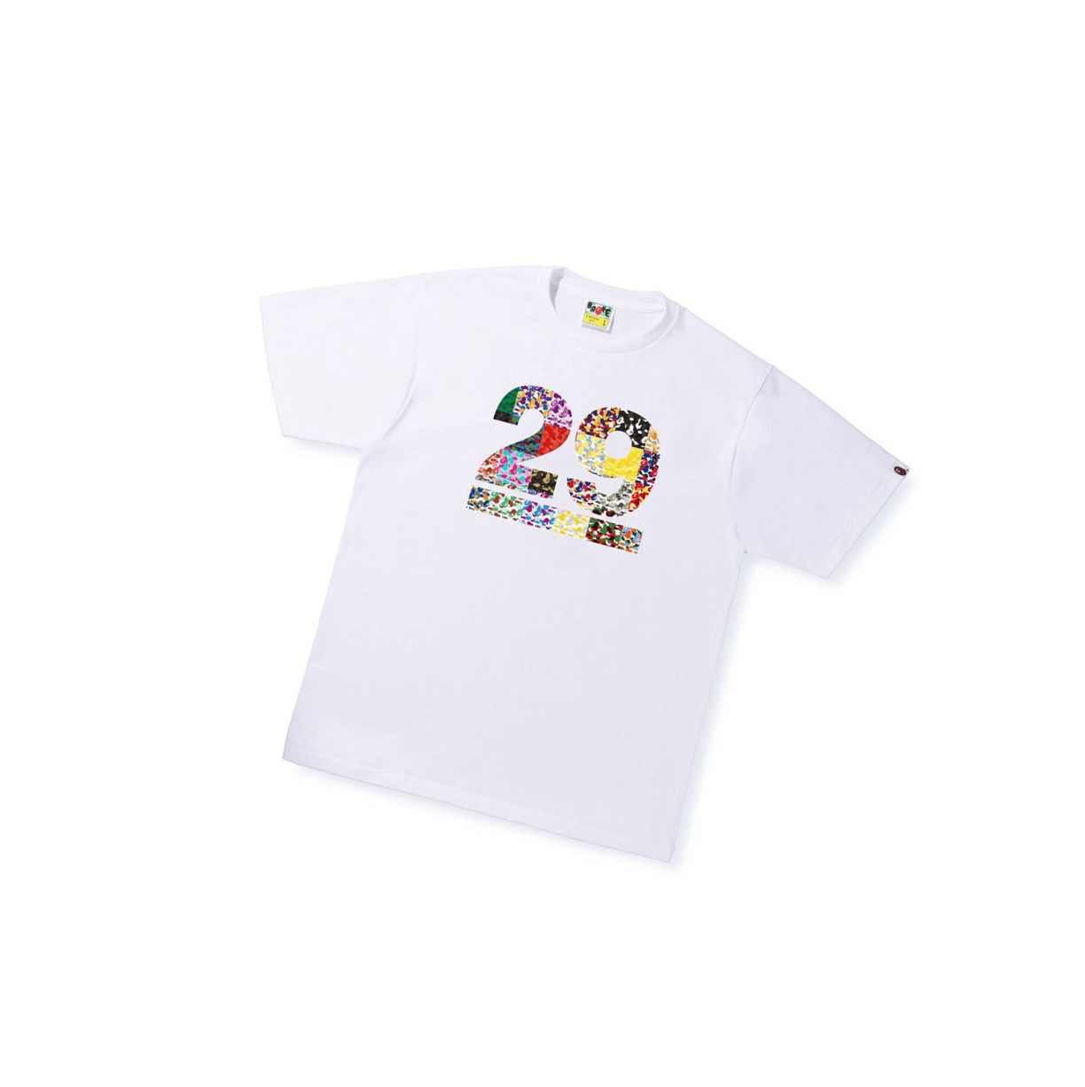 White A BATHING APE A Bathing Ape 29th Anniversary Tee Short Sleeve Men\'s T Shirts | WO3958240