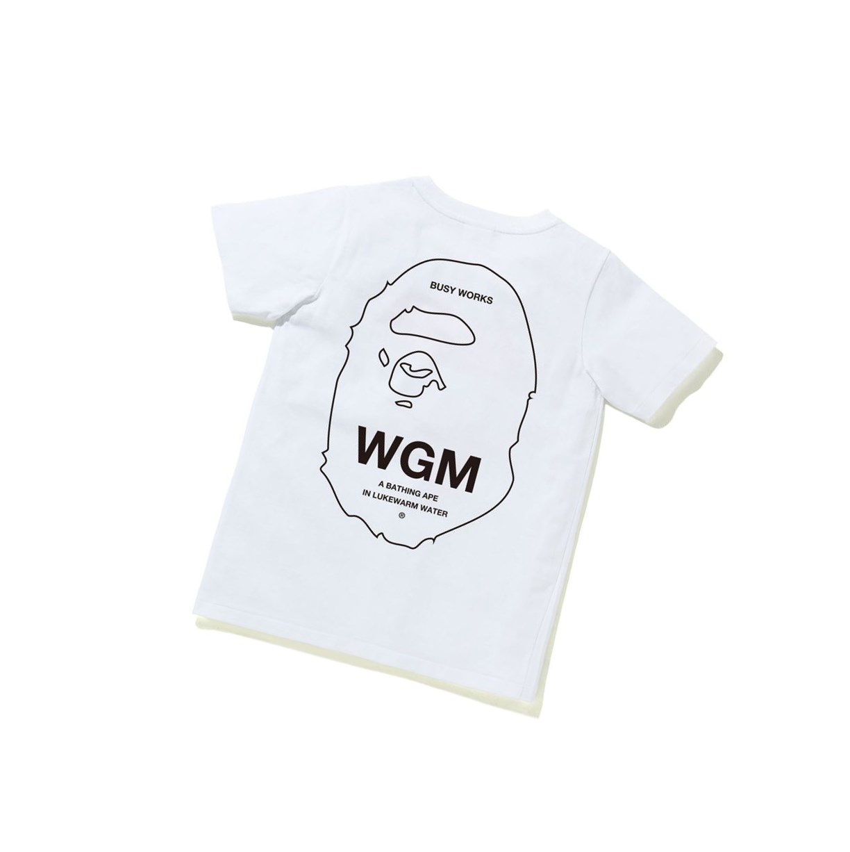 White A BATHING APE Ape Head One Point Tee #1 Short Sleeve Women's T Shirts | YV6380594