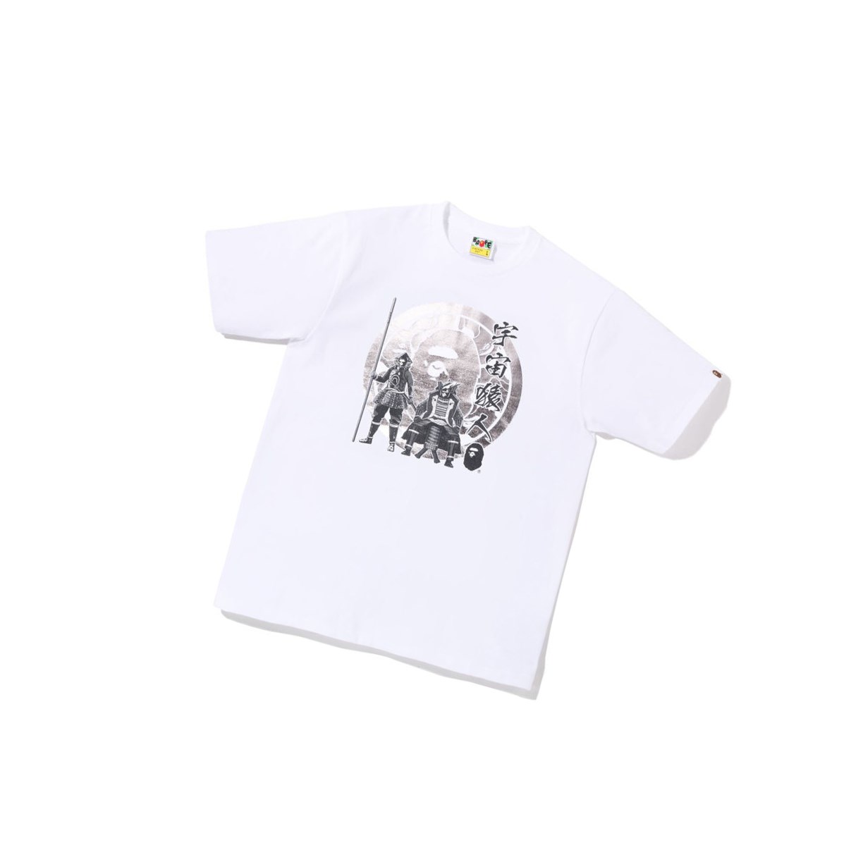 White A BATHING APE Bape Kabuto Tee Short Sleeve Men\'s T Shirts | DV8152937