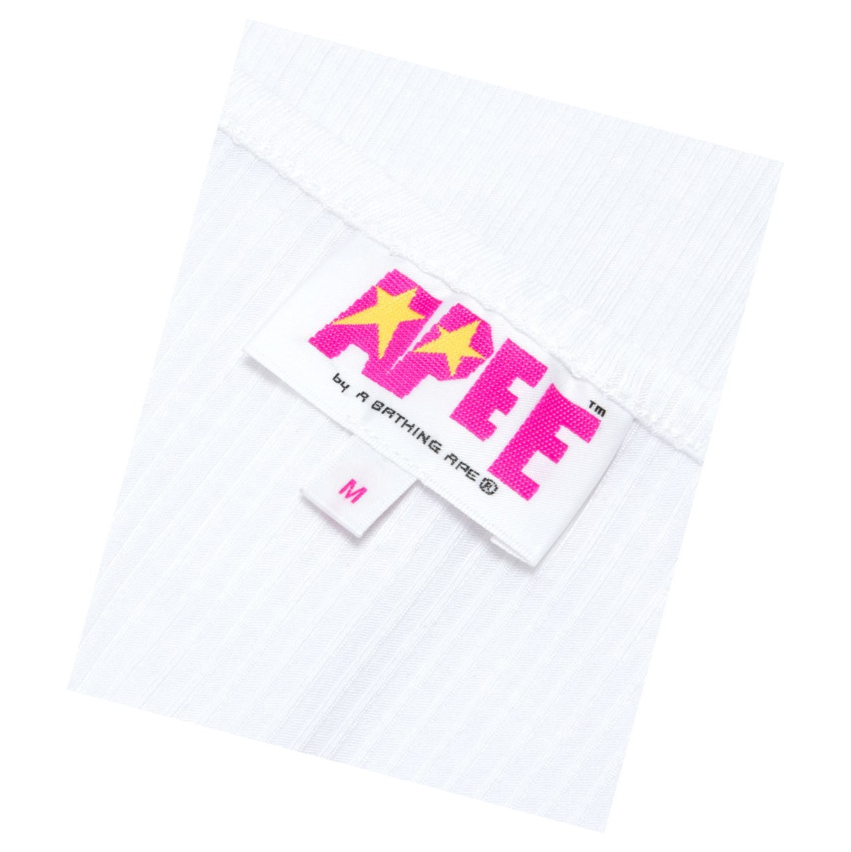 White A BATHING APE Logo Drawstring Cropped Top Short Sleeve Blouse Women's Blouse | RE2978640