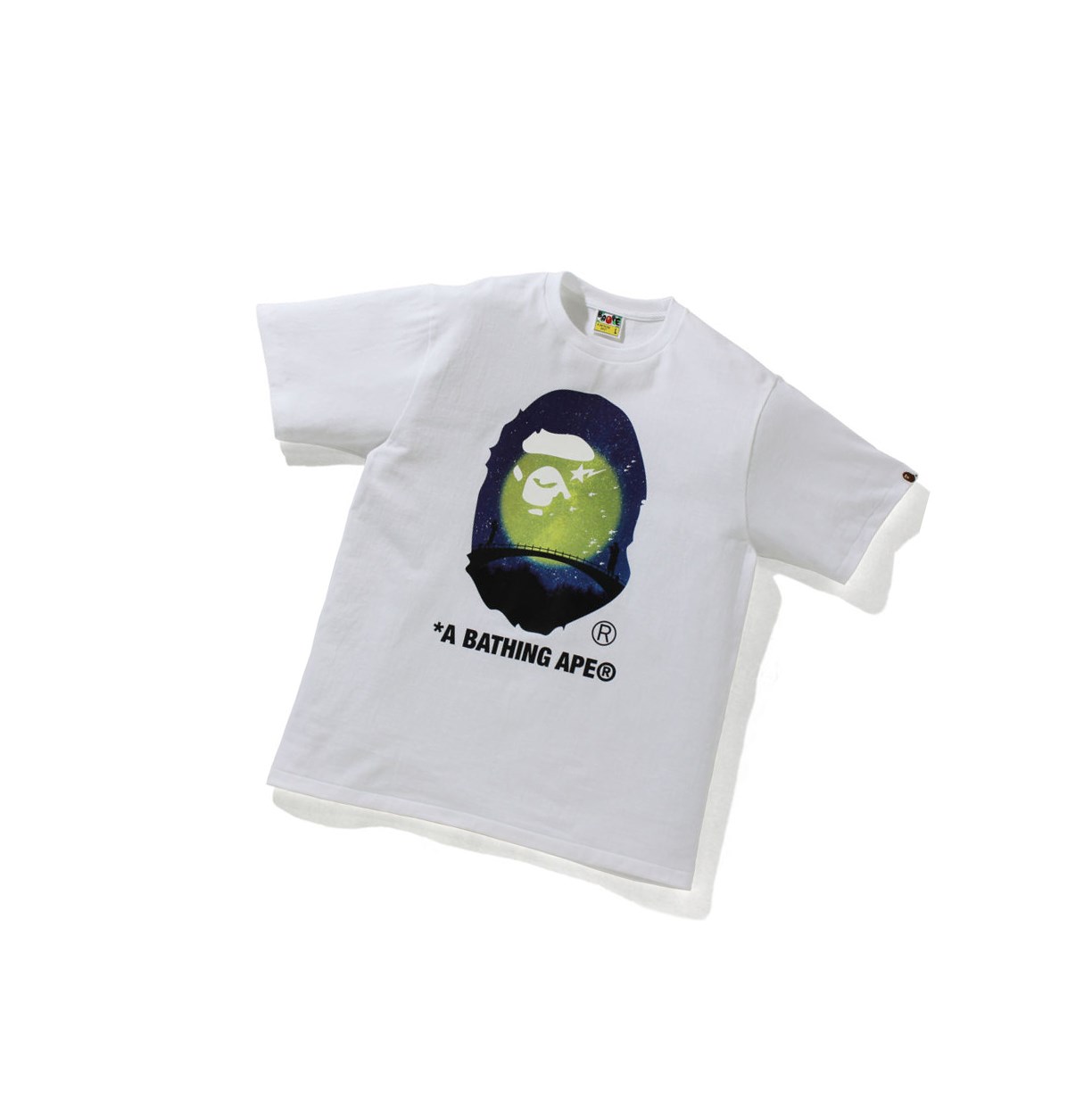 White A BATHING APE The Star Festival Ape Head Tee Short Sleeve Men\'s T Shirts | QI1628534