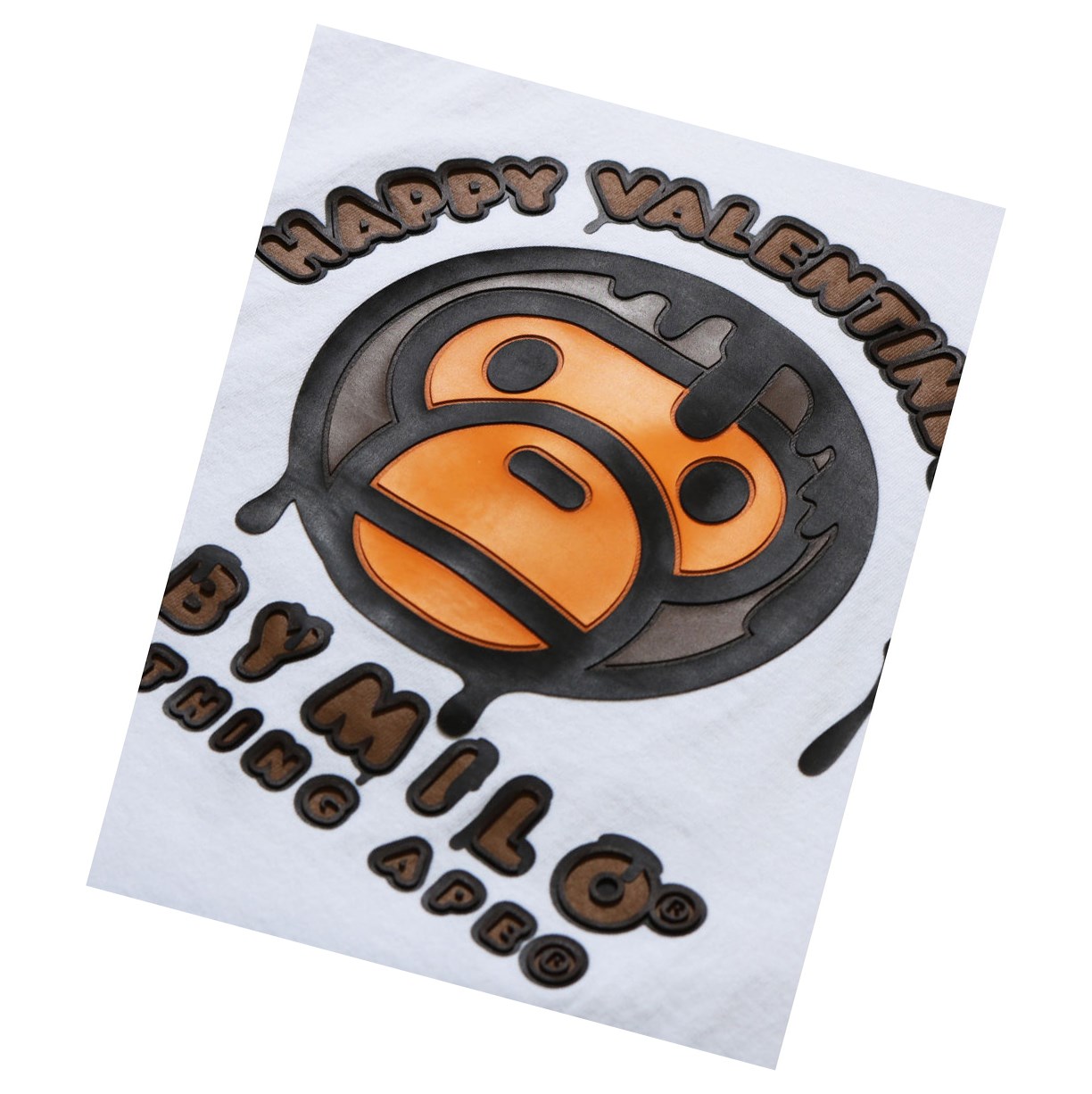 White A BATHING APE Valentine Chocolate Baby Tee Short Sleeve Women's T Shirts | JZ9236708