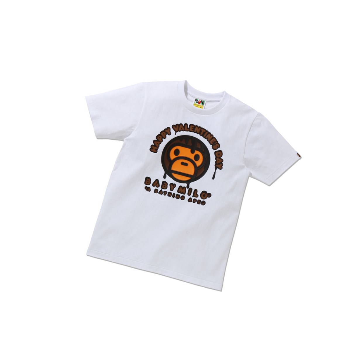 White A BATHING APE Valentine Chocolate Baby Tee Short Sleeve Women\'s T Shirts | JZ9236708