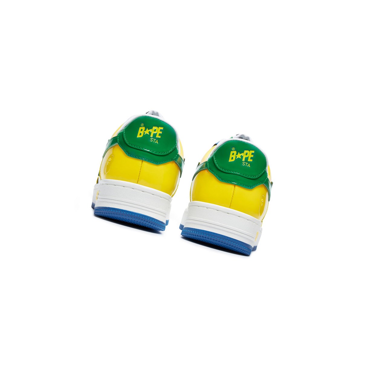 Yellow A BATHING APE Bape Sta M1 Low Men's Sneakers | DU3162857