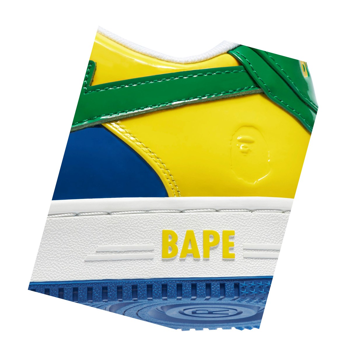 Yellow A BATHING APE Bape Sta M1 Low Men's Sneakers | DU3162857