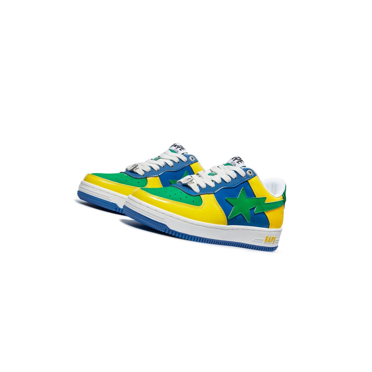 Yellow A BATHING APE Bape Sta M1 Low Men\'s Sneakers | DU3162857