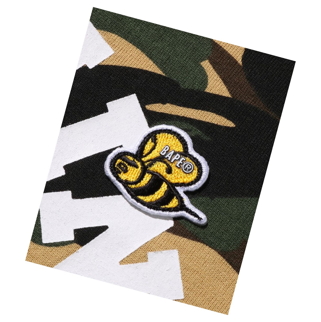 Yellow A BATHING APE Multi Label 1st Camo L/S Tee Long Sleeve Women's T Shirts | IH4815293